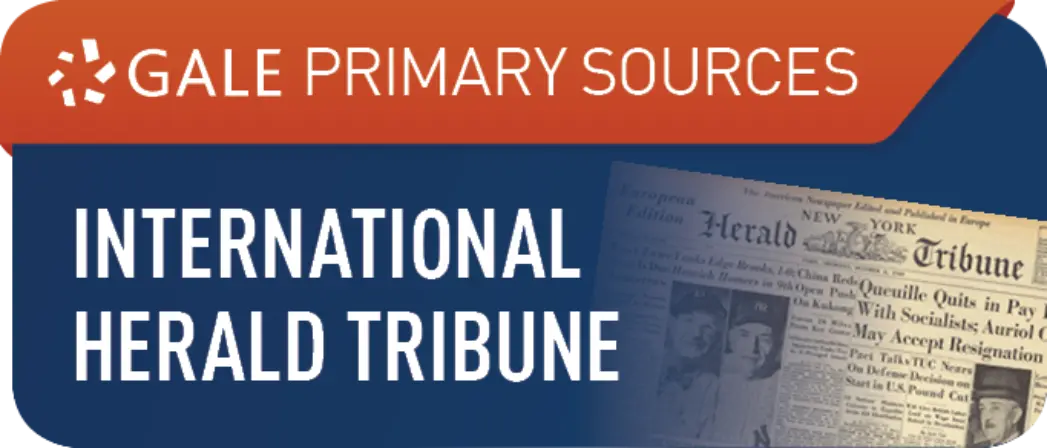GALE International Herald Tribune Historical Archive
