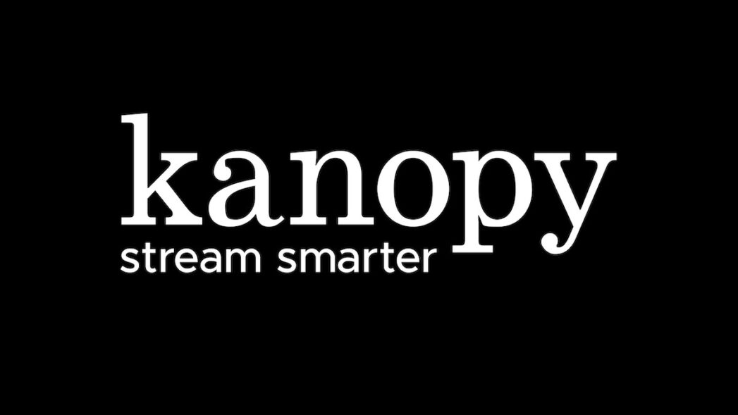 Kanopy logo Stream Smarter white