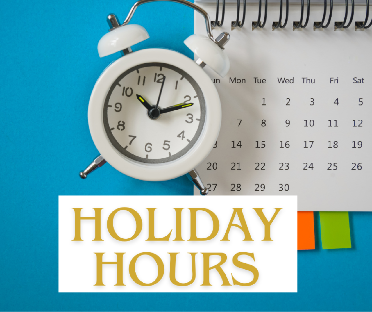 Holiday hours square