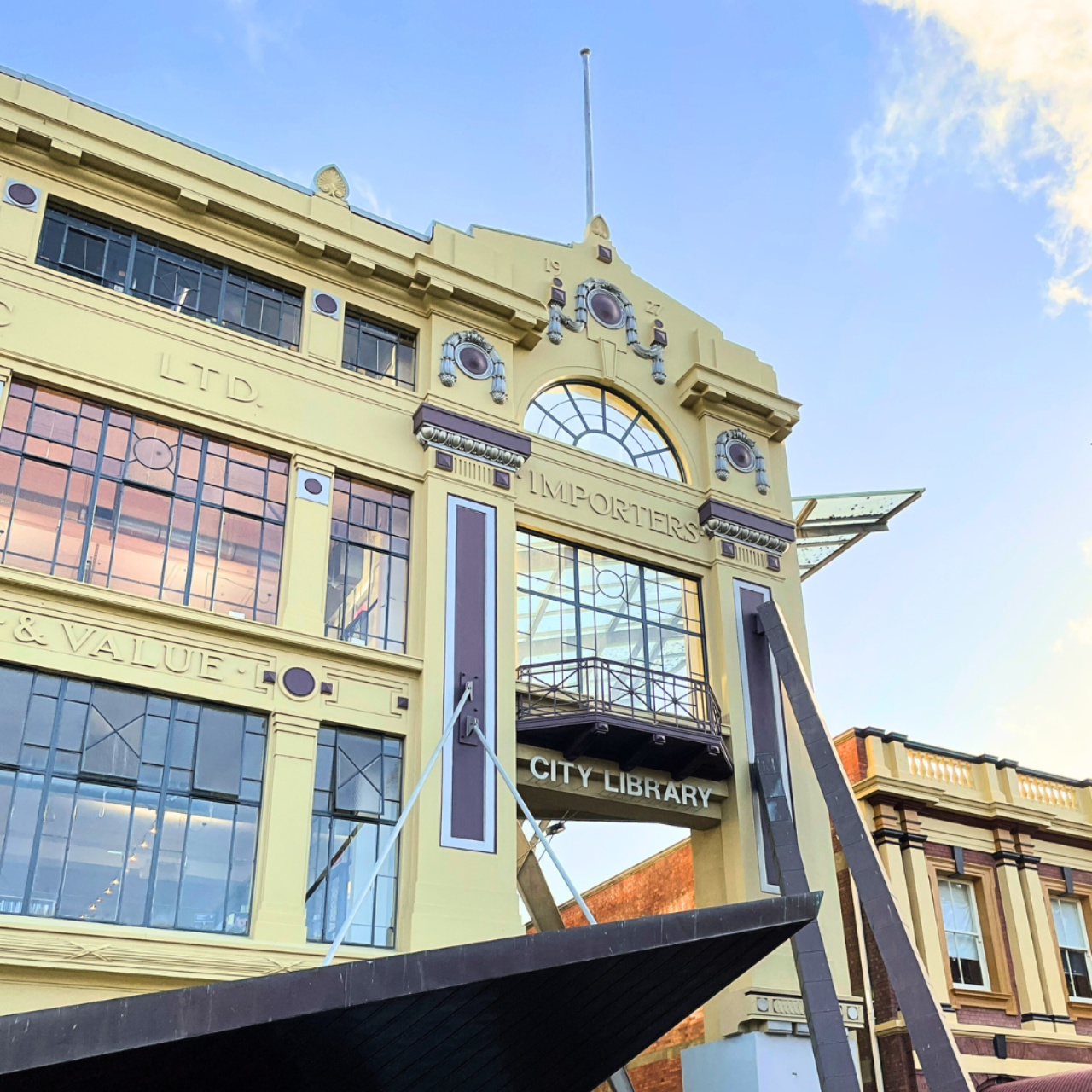 Library facade