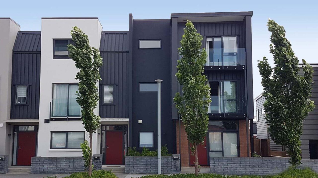 Three storey townhouses